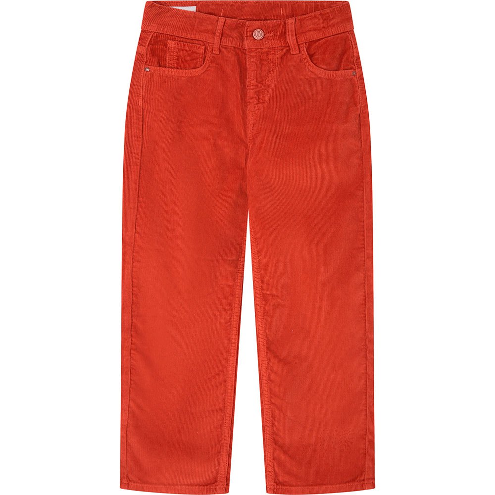 pepe jeans grace culotte mid waist pants rouge 14 years fille