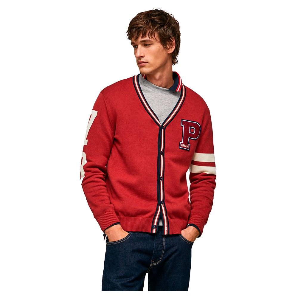 pepe jeans melvin sweater rouge m homme