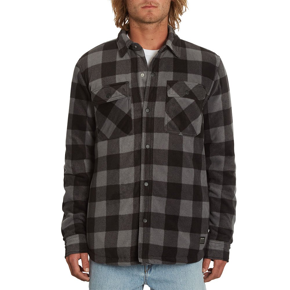 volcom bowered jacket gris xs homme