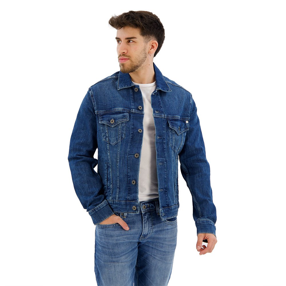 pepe jeans pm402465 pinner jacket bleu xs homme