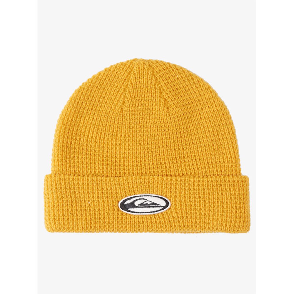 quiksilver pdgn and wafle beanie jaune  homme