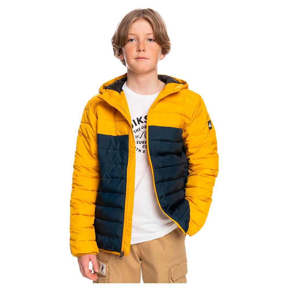 quiksilver scarly mix jacket jaune 16 years garçon