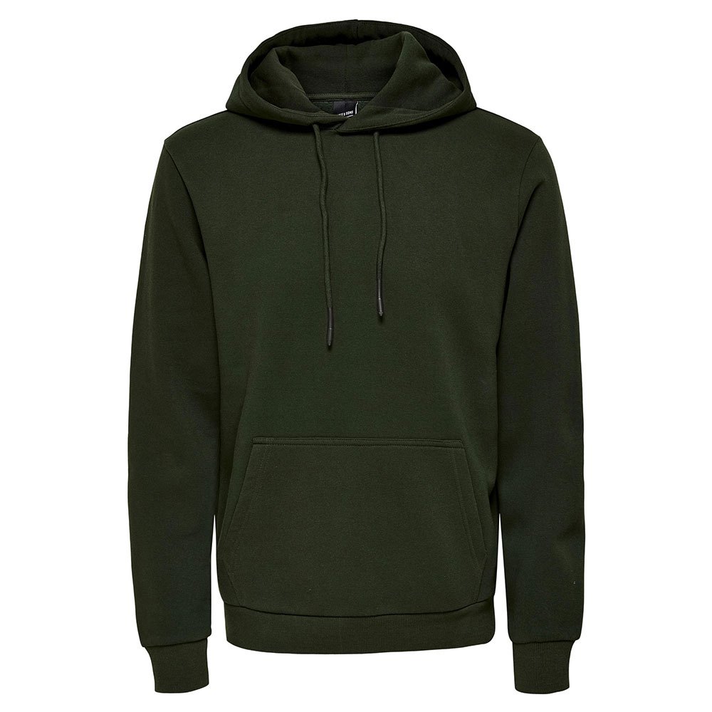 only & sons ceres hoodie vert m homme