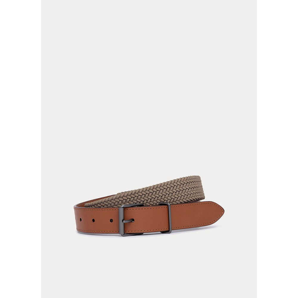 façonnable elast wov belt marron 110 cm homme