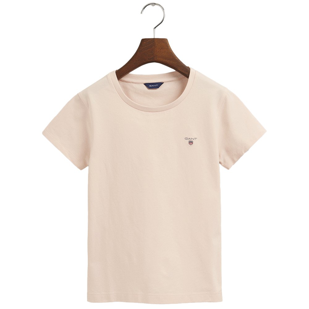 gant fitted original short sleeve t-shirt rose 12-14 years fille