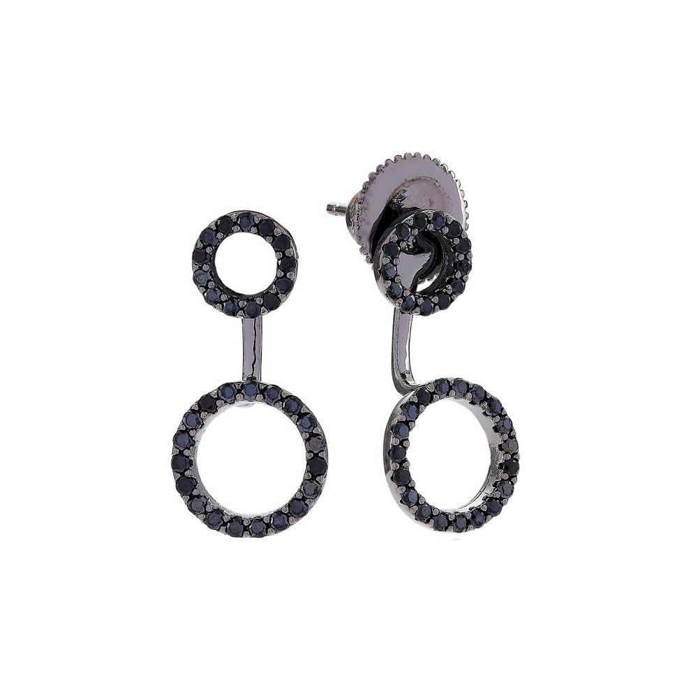 sif jakobs e0215-bk-bk earrings noir  homme