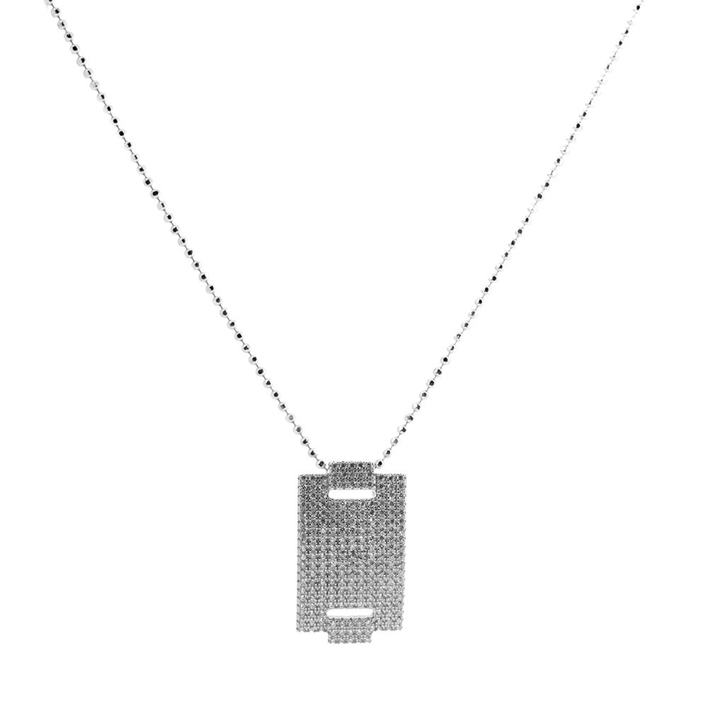 sif jakobs p0044-cz necklace argenté  homme