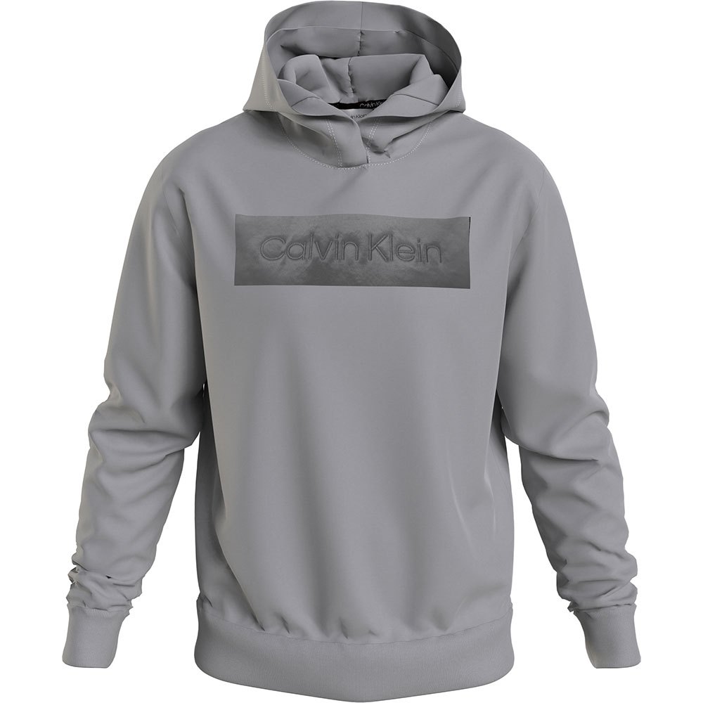 calvin klein embroidered comfort hoodie gris s homme