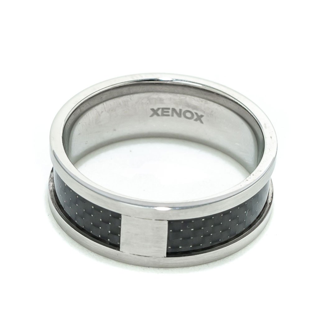 xenox x1482-50 ring noir,argenté  homme