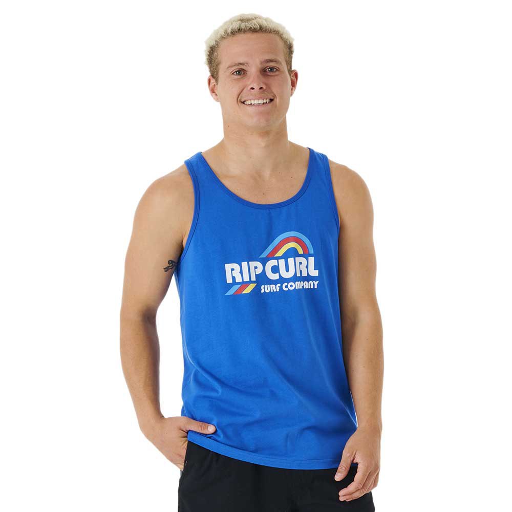 rip curl surf revival waving sleeveless t-shirt bleu 2xl homme