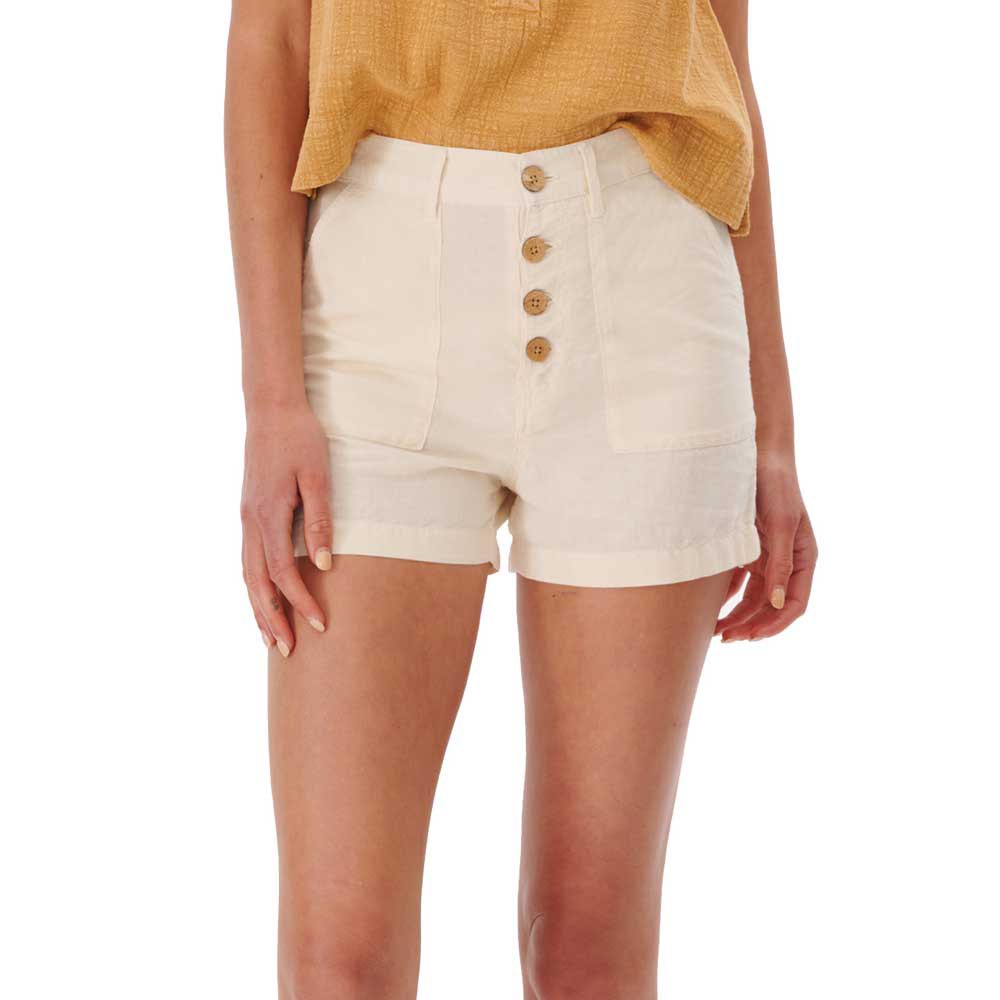 rip curl summer palm shorts beige xs femme