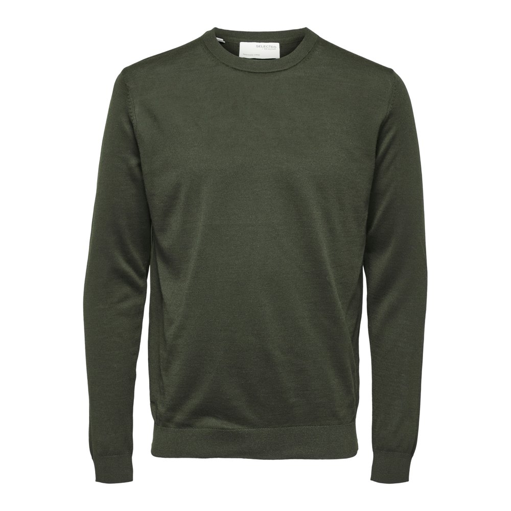 selected town merino sweatshirt vert xl homme
