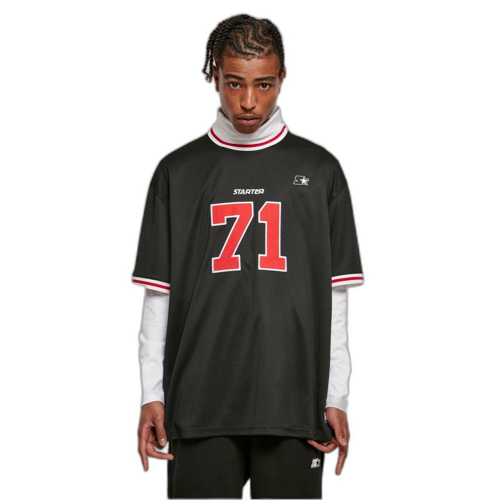 starter sports urban classics 71 short sleeve t-shirt noir xl homme