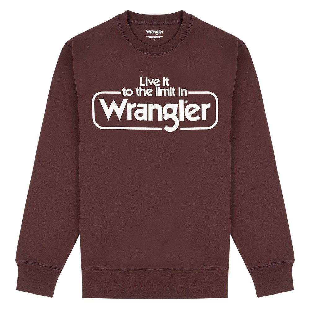 wrangler seasonal sweatshirt violet s homme