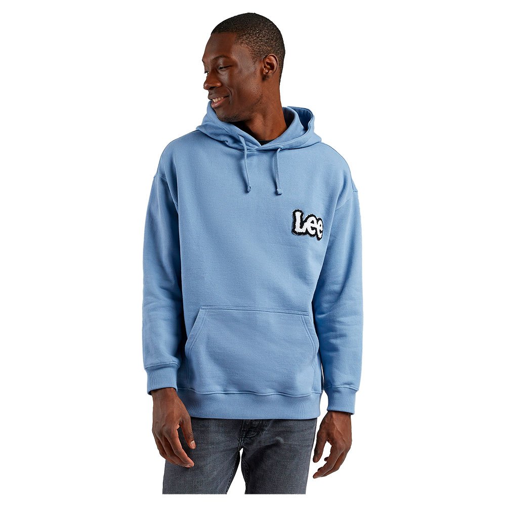 lee loose hoodie bleu 2xl / regular homme