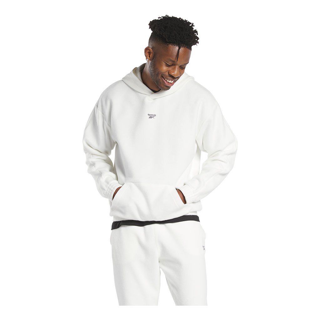 reebok classics wardrobe essentials hoodie blanc xl homme
