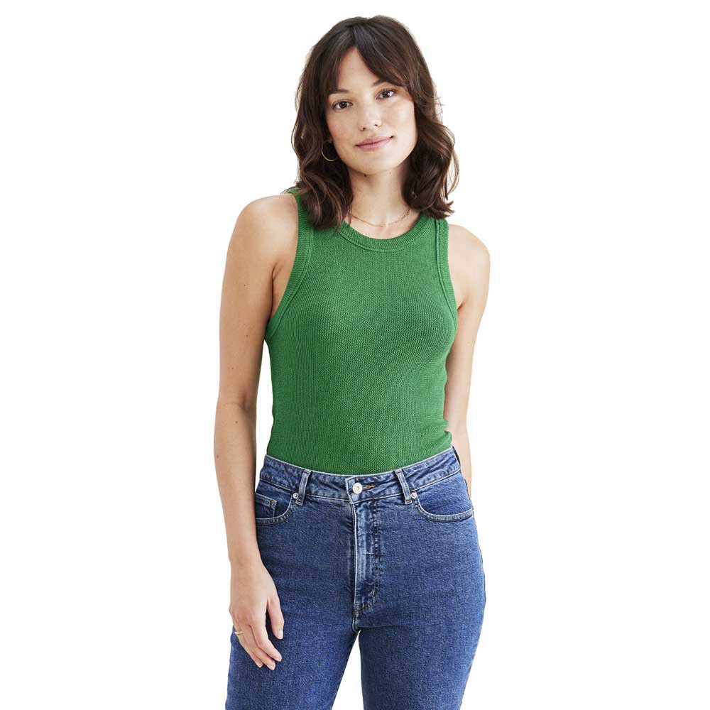 dockers rib knit sleeveless t-shirt vert s femme