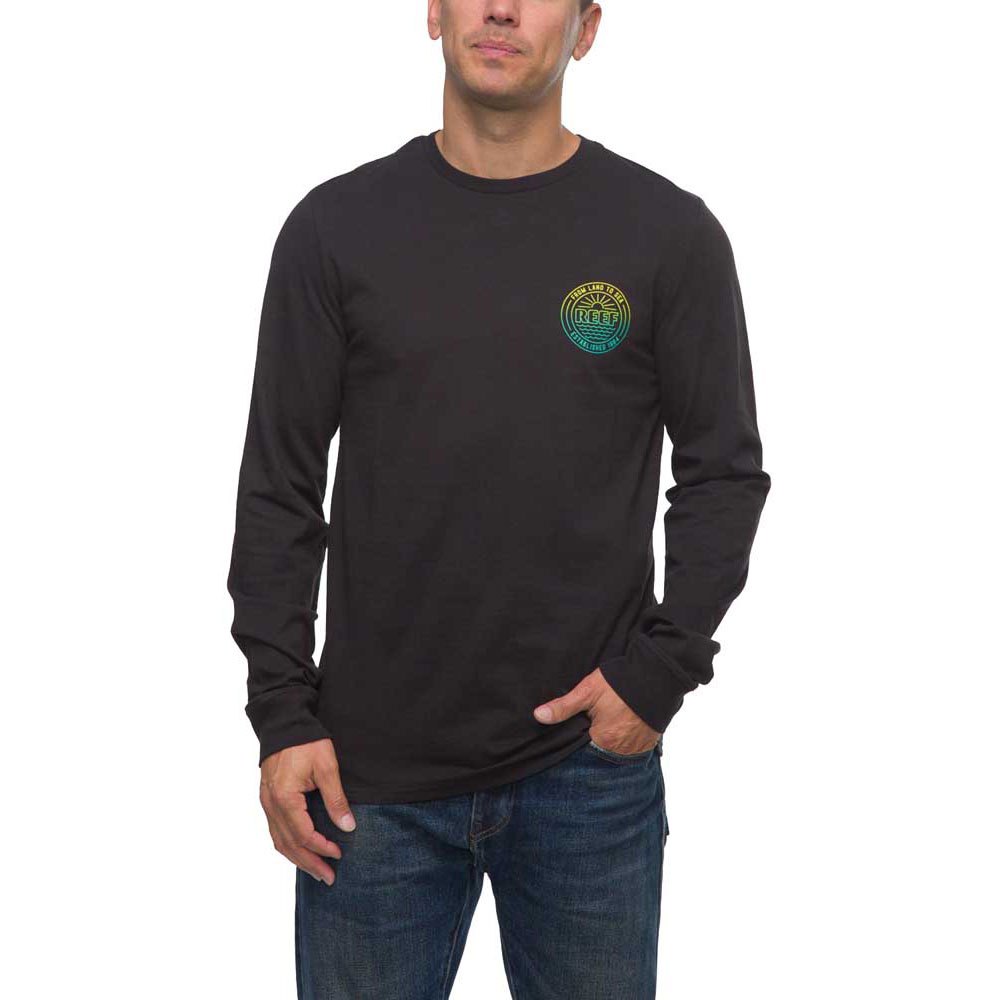 reef long sleeve t-shirt gris s homme