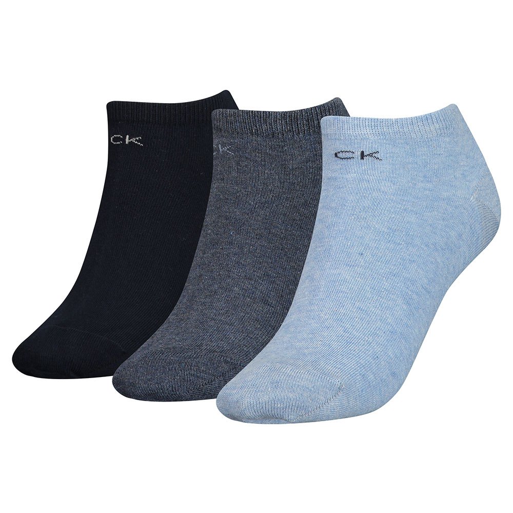 calvin klein 701218768 short socks 3 pairs bleu eu 36-41 femme