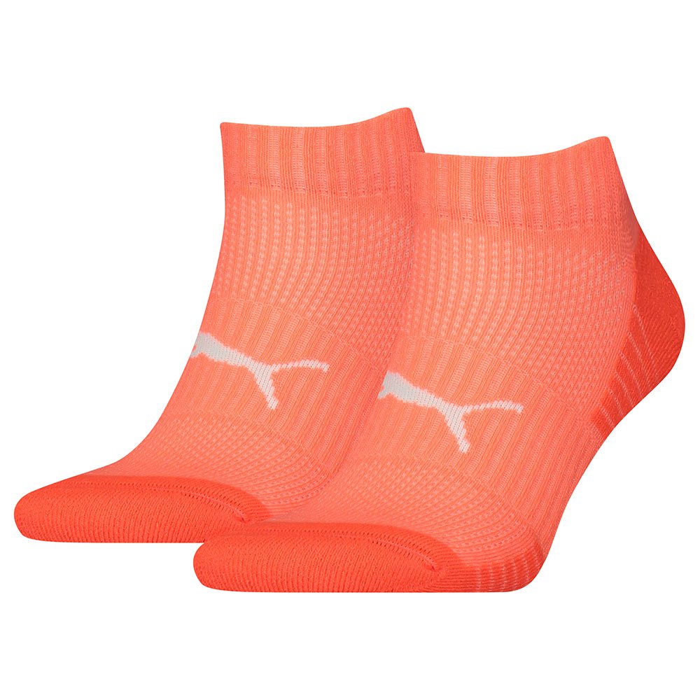 puma sport cushioned sneaker socks 2 pairs orange eu 39-42 homme