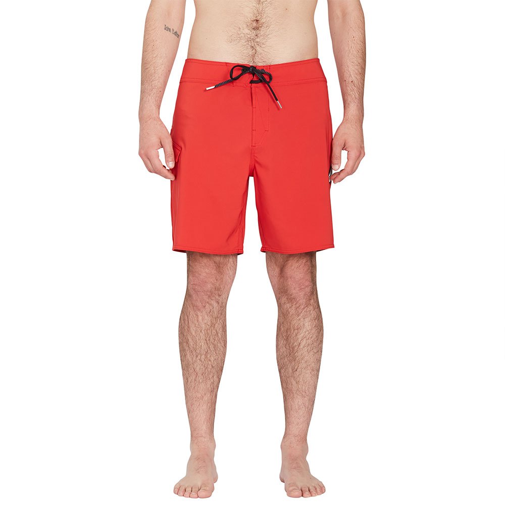 volcom lido solid mod 18´´ swimming shorts rouge 30 homme