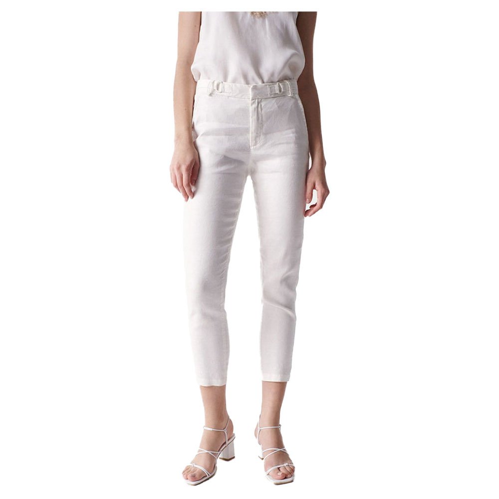 salsa jeans in color chino pants blanc 31 / 28 femme
