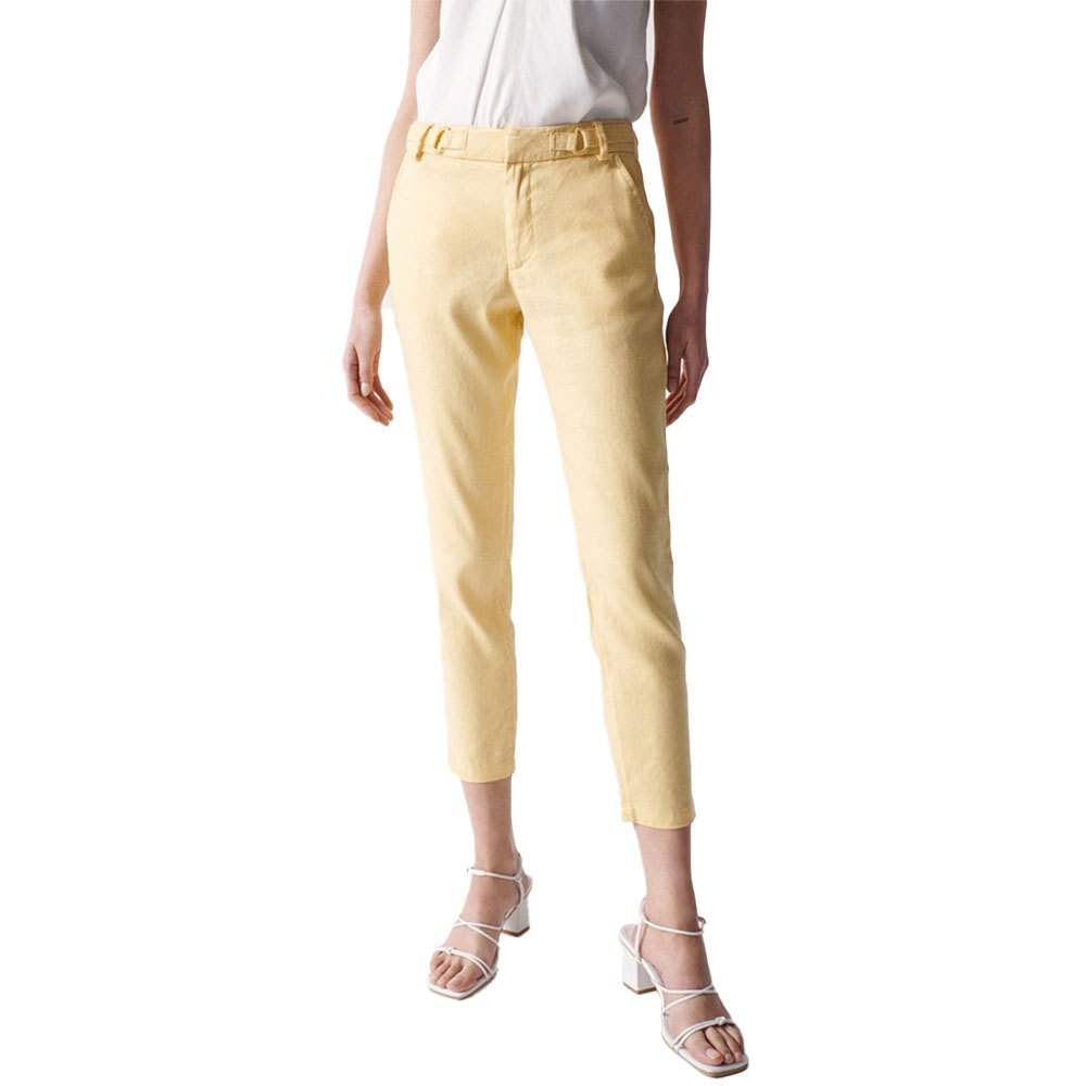 salsa jeans in color chino pants jaune 25 / 28 femme