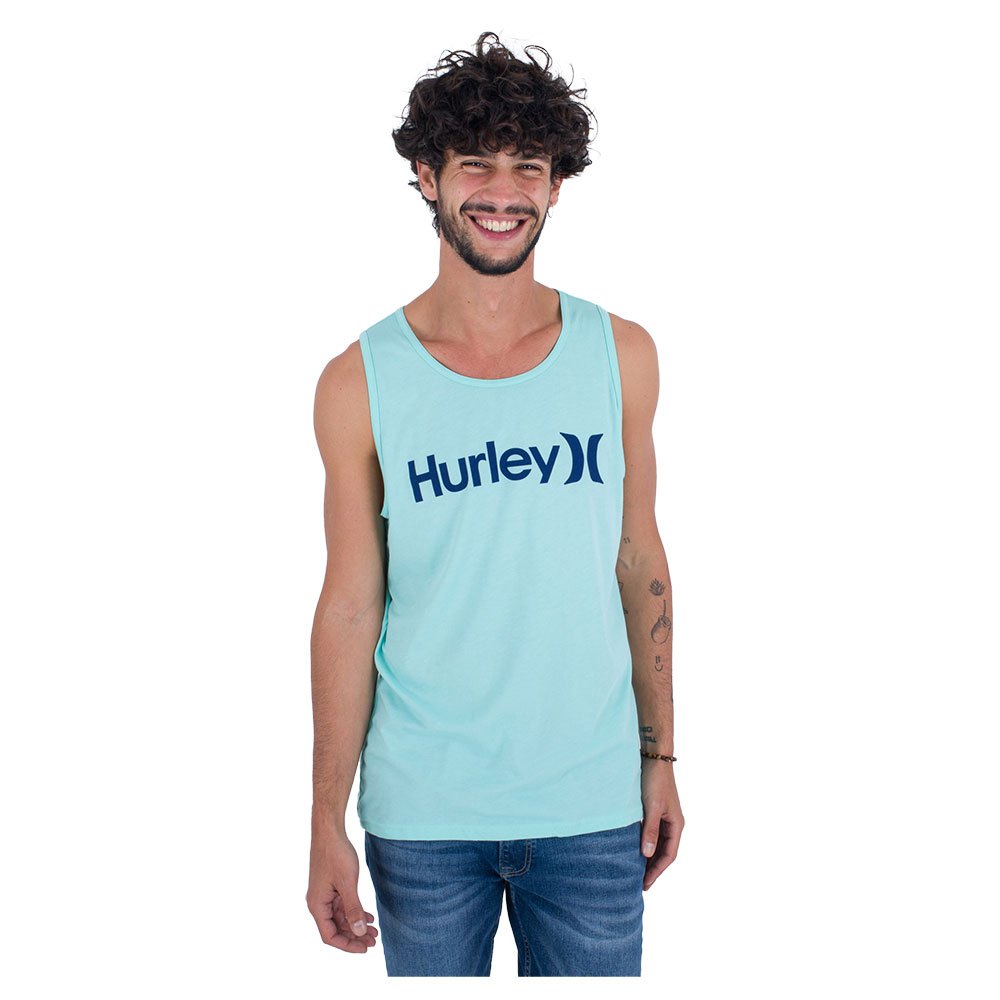 hurley everyday oao solid sleeveless t-shirt bleu m homme