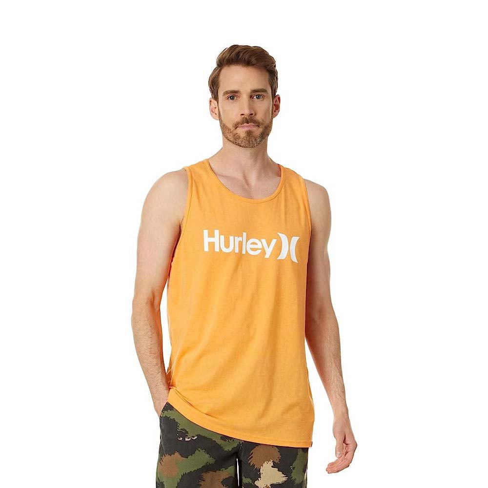 hurley everyday oao solid sleeveless t-shirt jaune m homme