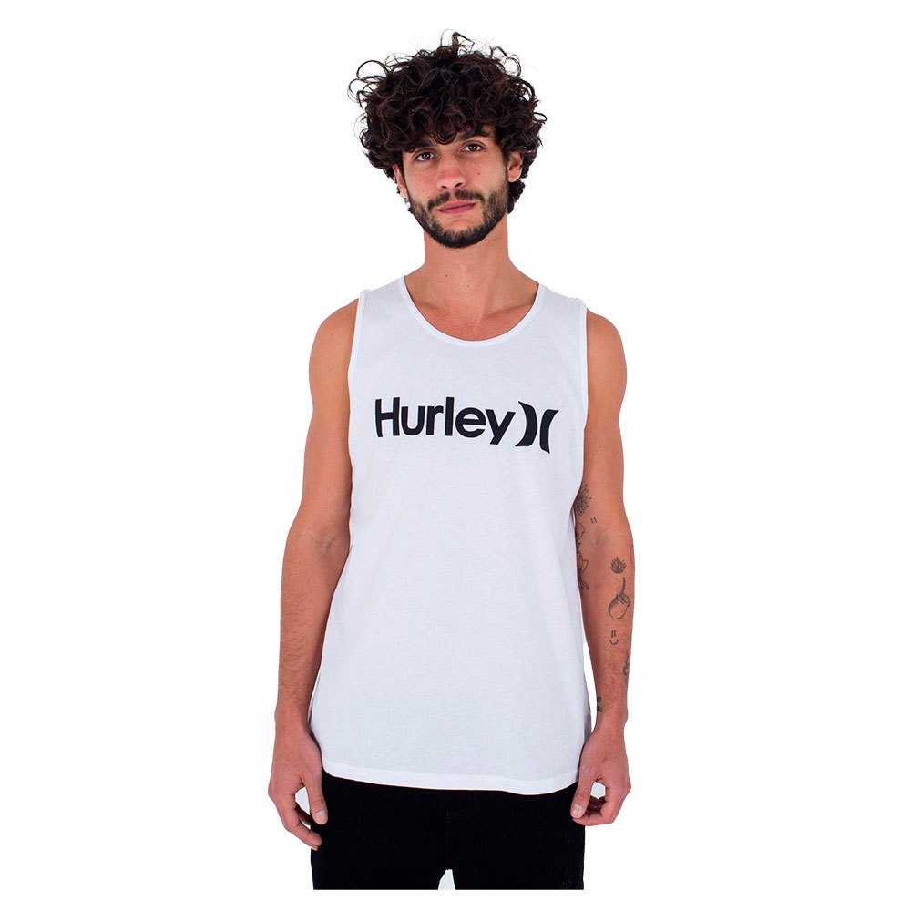hurley everyday oao solid sleeveless t-shirt blanc l homme