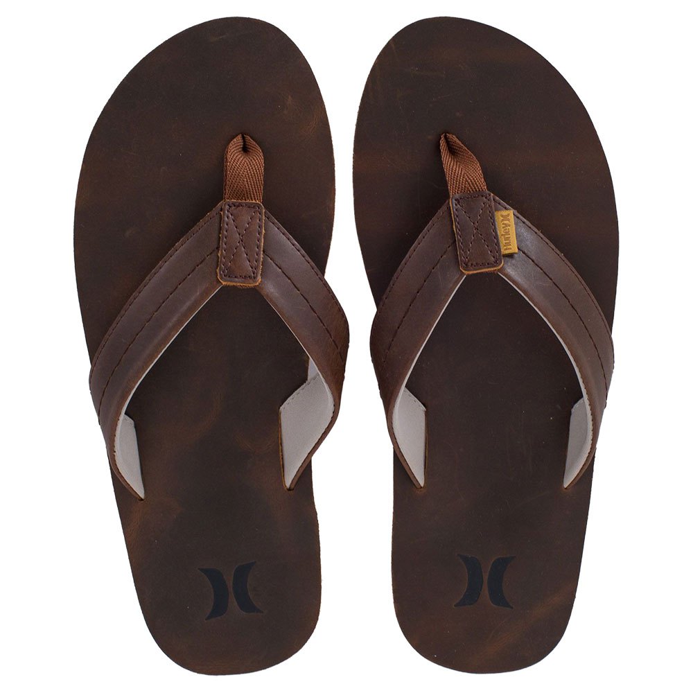 hurley one and only sandal leather sandals marron eu 44 homme