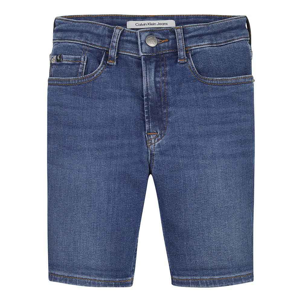 calvin klein jeans denimm essentials shorts bleu 10 years garçon