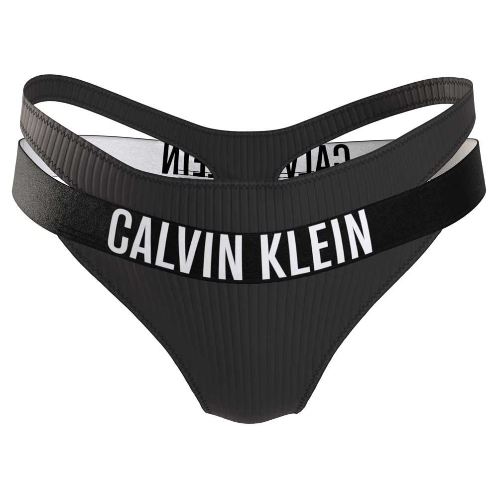 calvin klein underwear kw0kw02016 thong bottom noir m femme