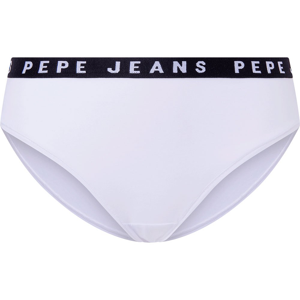 pepe jeans logo panties blanc l femme