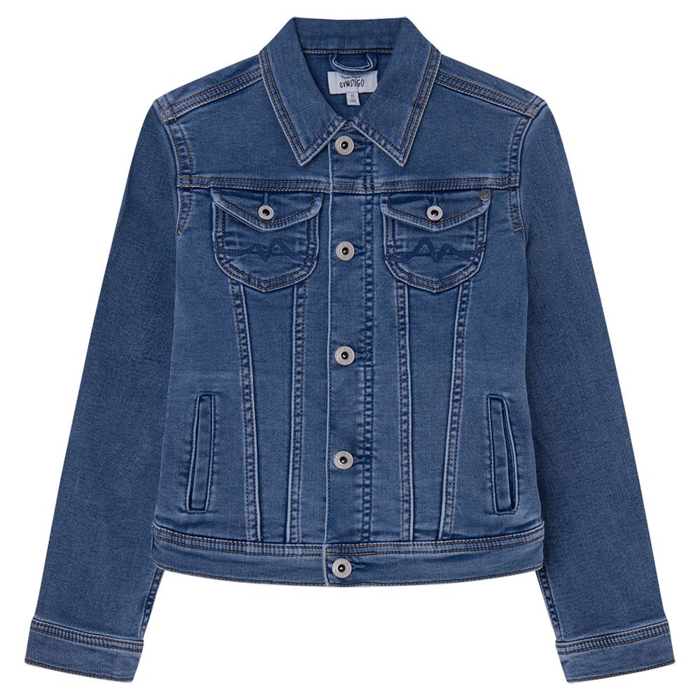 pepe jeans new berry jacket bleu 10 years fille