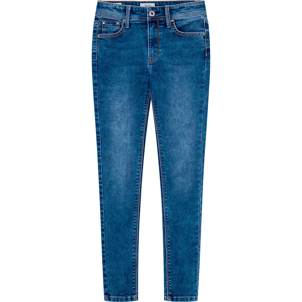pepe jeans pixlette jr5 high waist jeans bleu 10 years fille