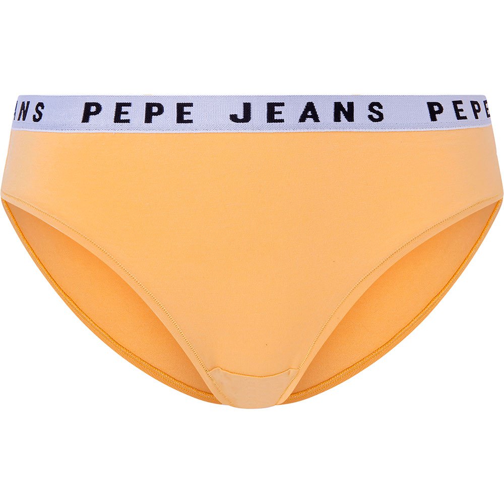pepe jeans solid panties orange xl femme