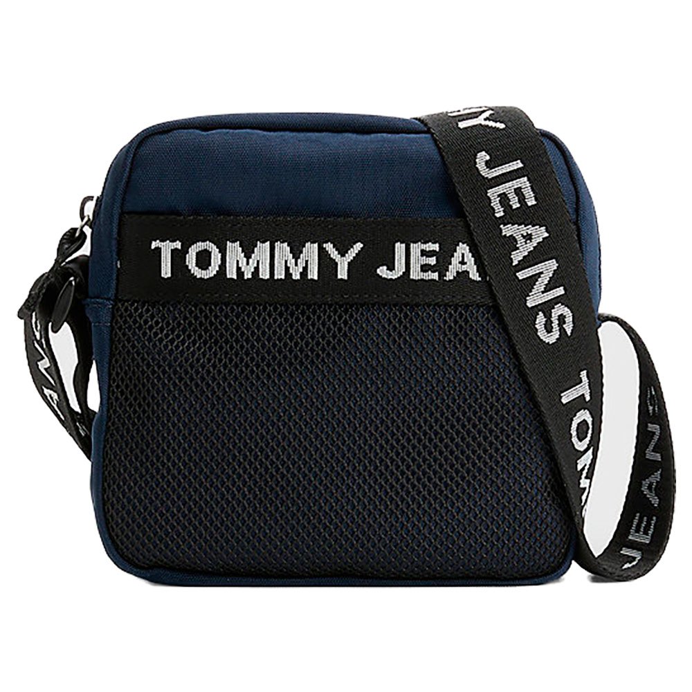tommy jeans essential square reporter crossbody bleu  homme