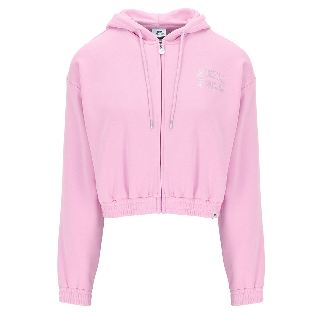 russell athletic awu a31011 full zip sweatshirt rose xs femme