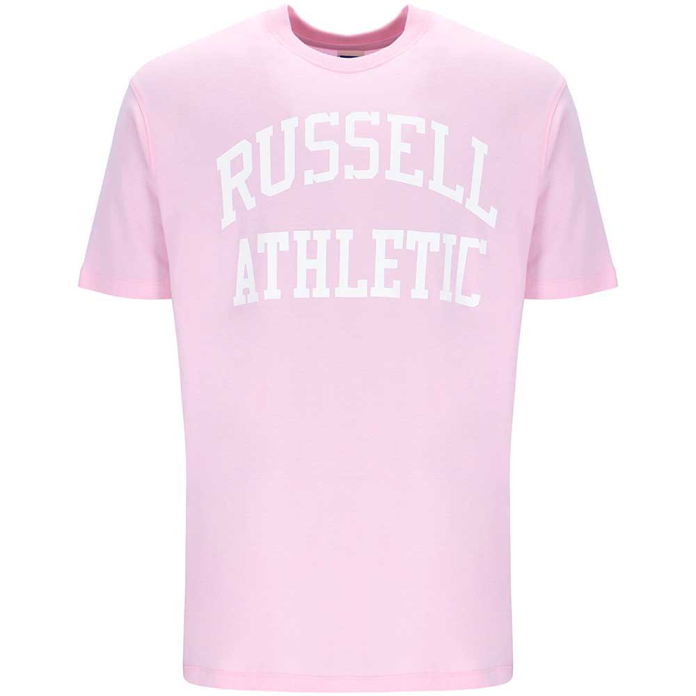 russell athletic emt e36001 short sleeve t-shirt rose s homme