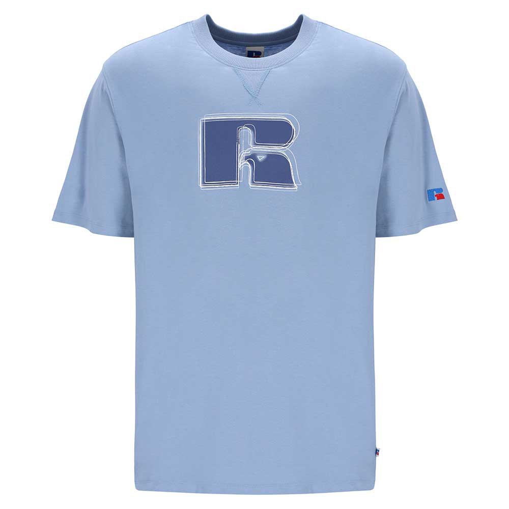 russell athletic emt e36101 short sleeve t-shirt bleu s homme