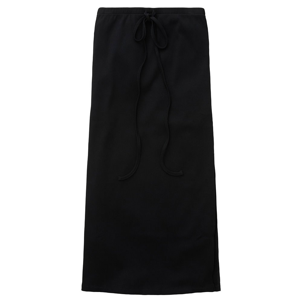 tom tailor rib midi with straps skirt noir l femme