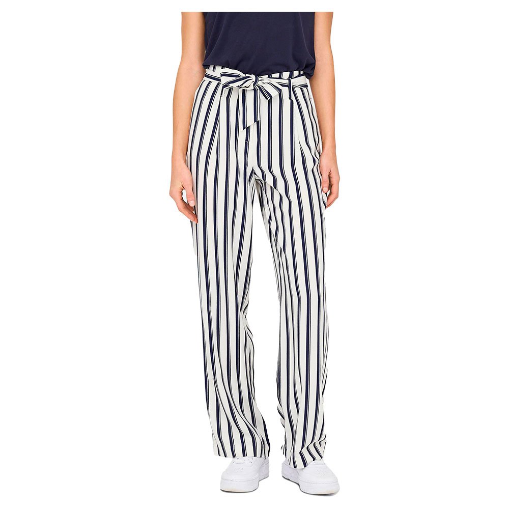 only lowa stripe high waist pants blanc,bleu 36 / 32 femme