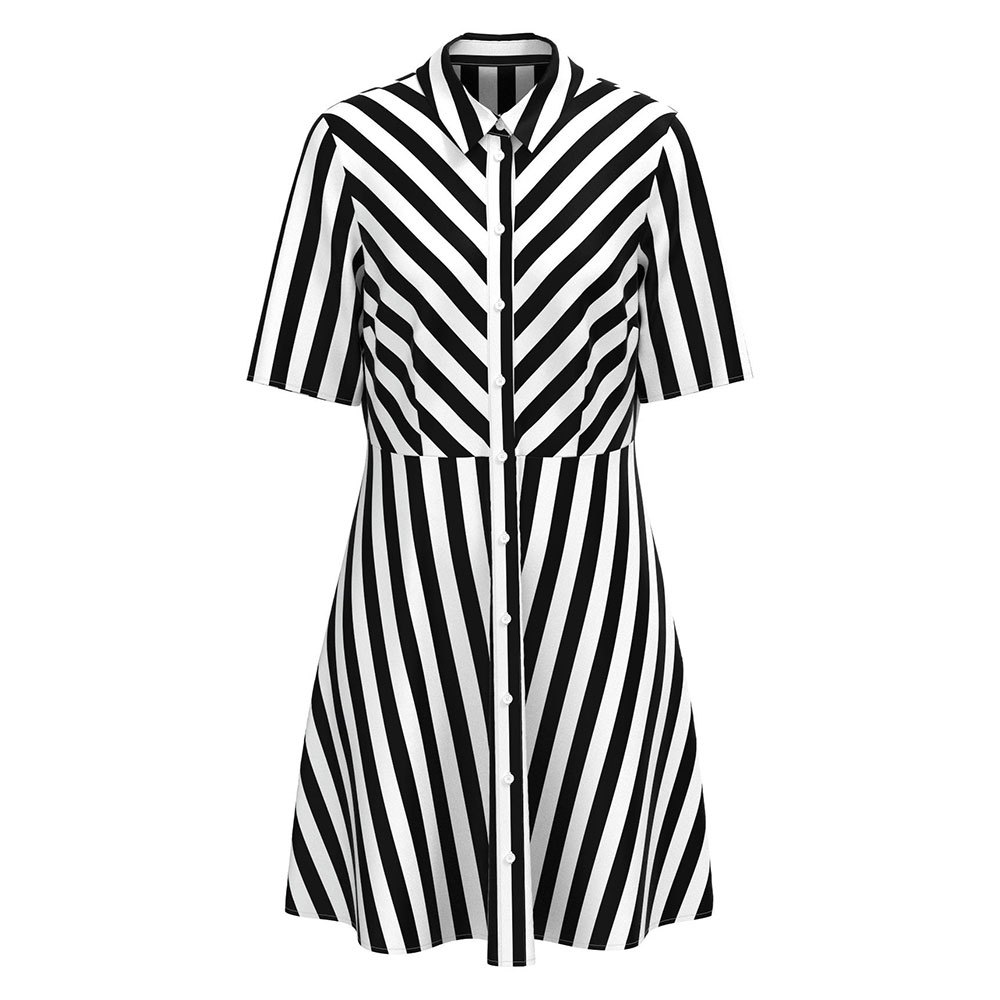 yas savanna 3/4 sleeve short dress blanc,noir 2xl femme