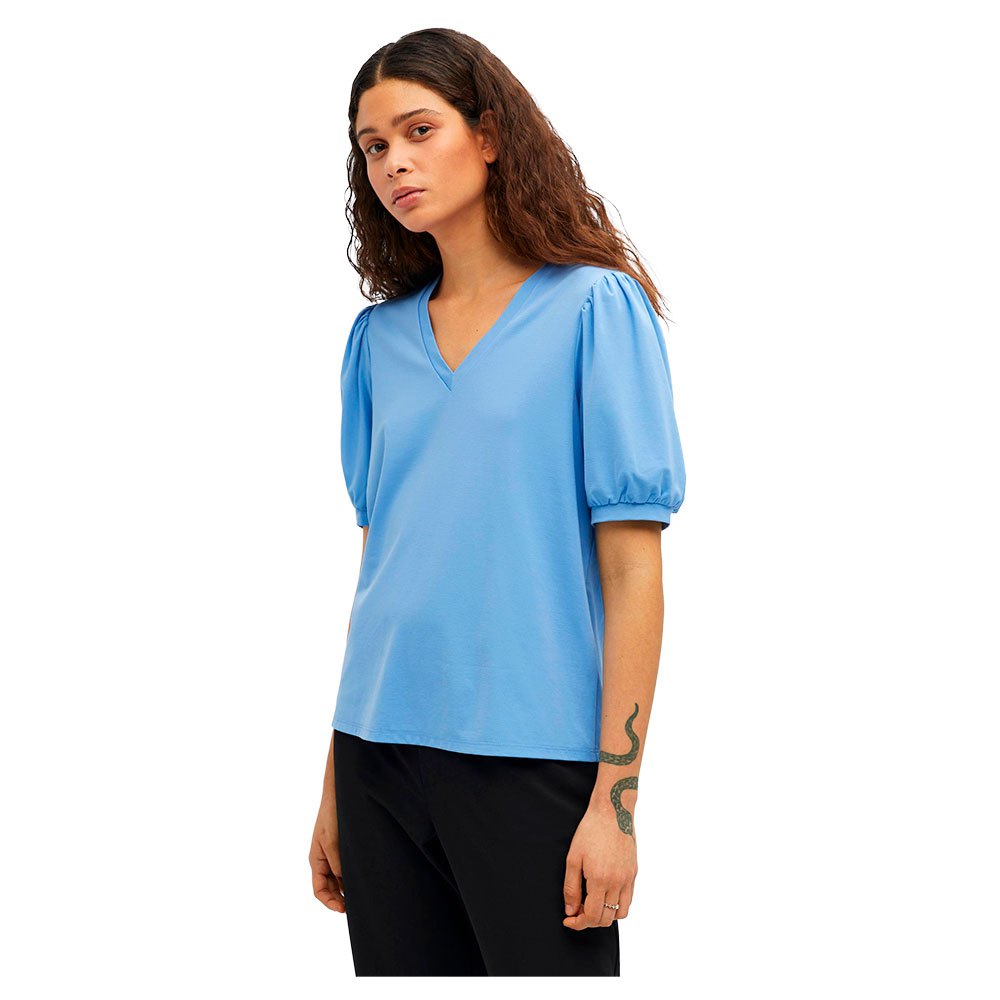 object caroline short sleeve blouse bleu xs femme