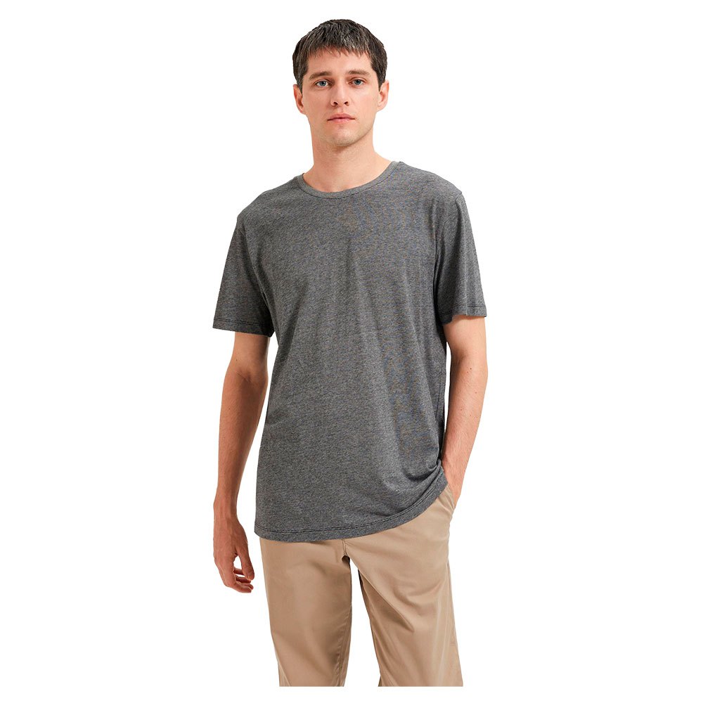 selected aspen mini short sleeve t-shirt gris m homme