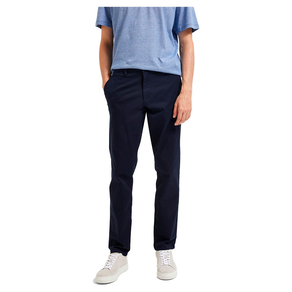 selected new miles slim fit chino pants bleu 33 / 36 homme