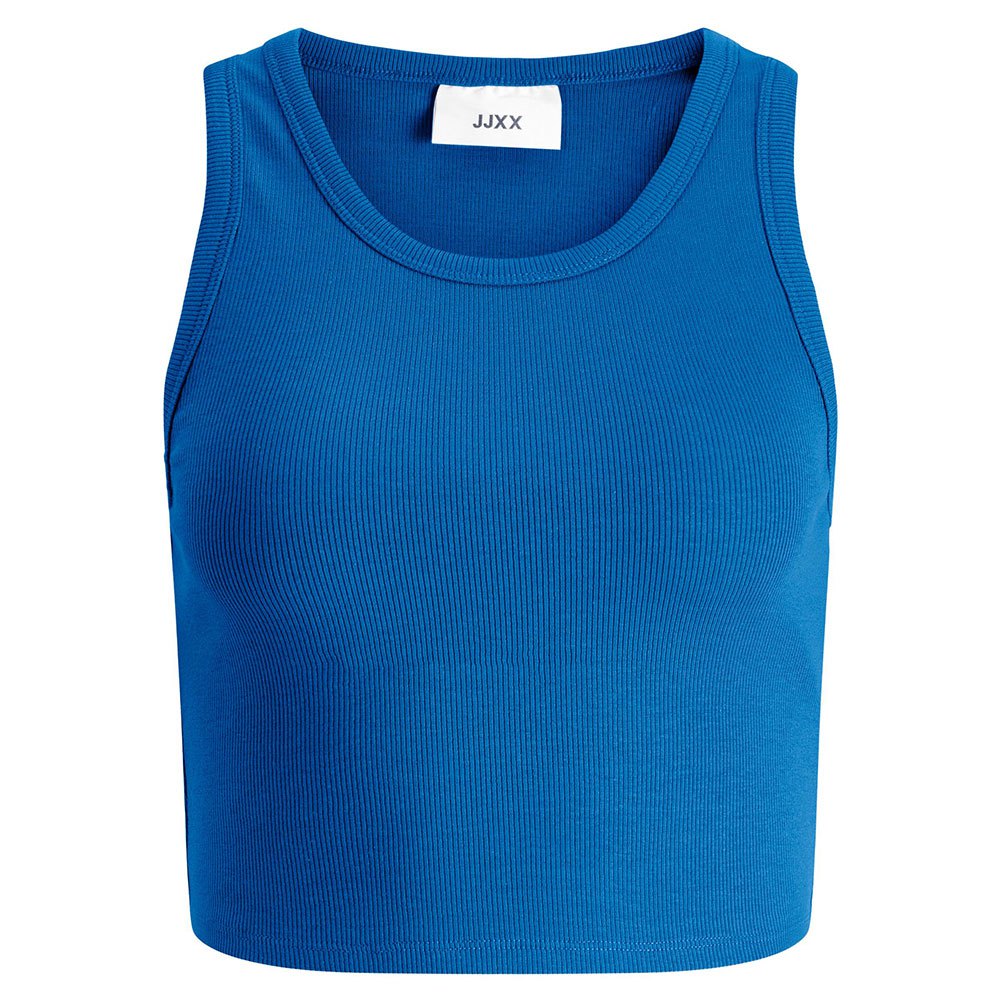 jack & jones fallon rib sleeveless t-shirt bleu 2xl femme