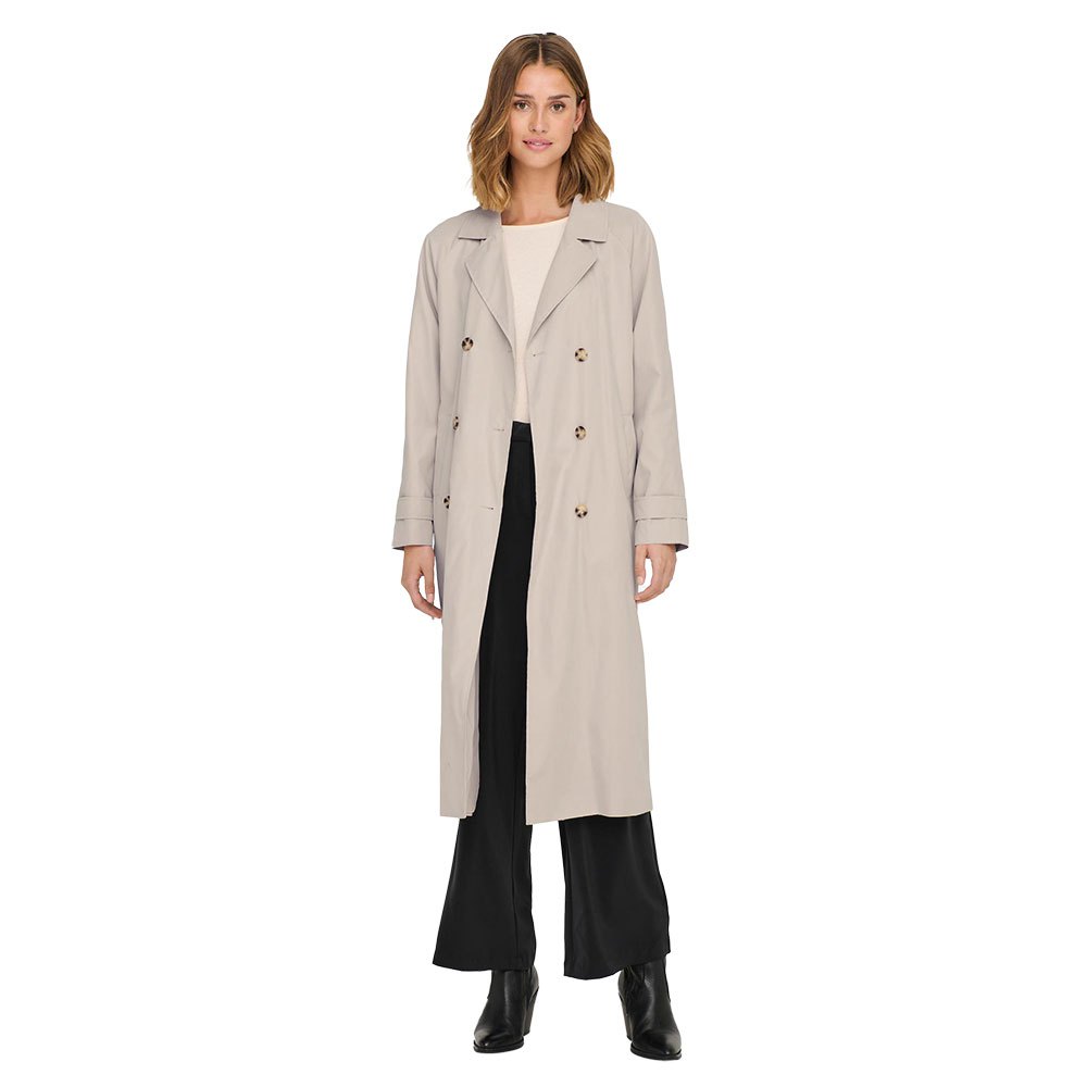 jdy panther oversize trench coat beige s femme