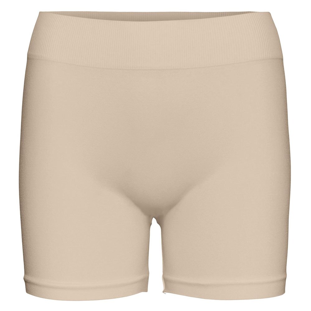 vero moda jackie seamless mini short leggings beige l-xl femme